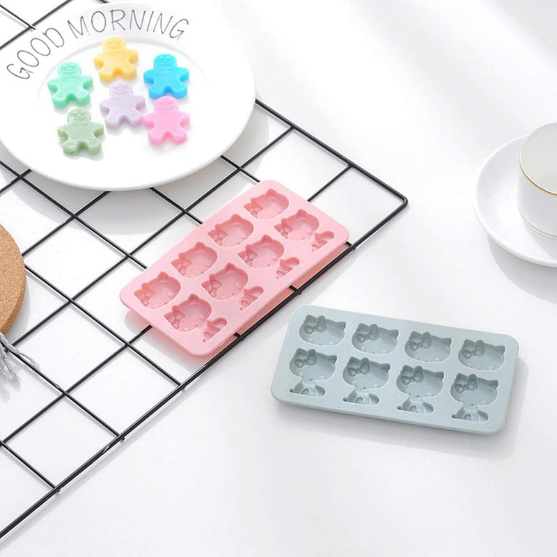 Hello Kitty Silicone Fondant Cake Mold - 2 Pack Cups for Sugarcraft DIY Baking and Cake Decorating