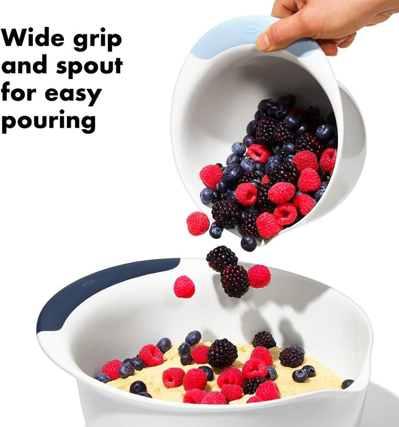Blueberry Jam Seltzer Mixing Bowl Set - Good Grips 47L Plastic