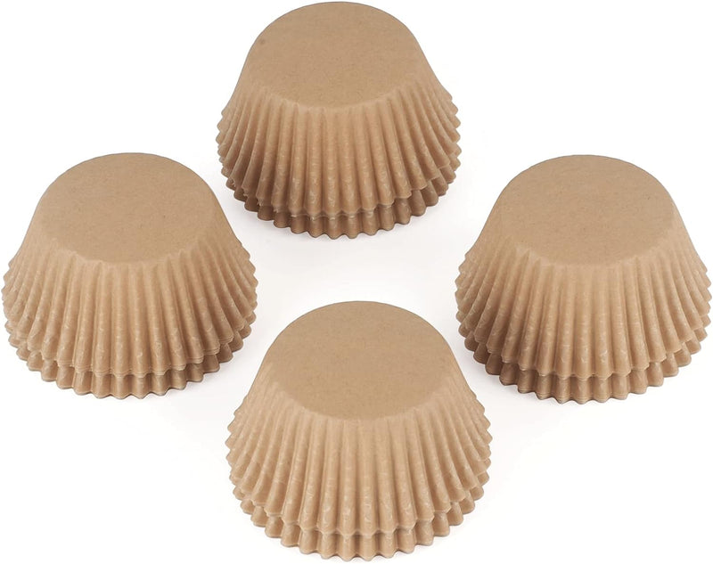 500 Mini Cupcake Liners - White Greaseproof Wrappers for Baking