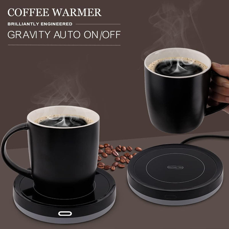 Smart Coffee Warmer - Auto OnOff Mug Warmer for Desk Use - Pink