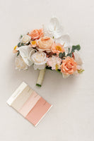 Standard Free-Form Bridal Bouquet in Whimsical Peach