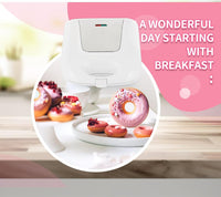 mini donut maker mini pancakes maker machine Double-sided heating 16 holes maquina para hacer minidonas Portable donut maker with non-stick surface good companion for children's cooking family travel
