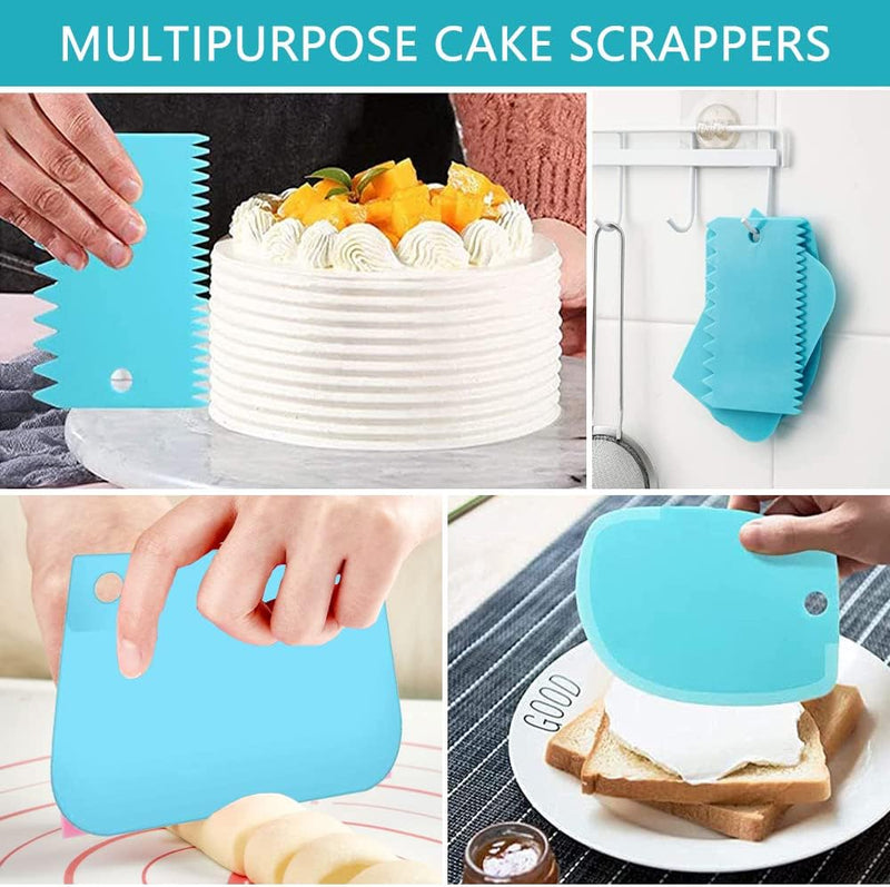 Baking Supplies Set with Piping Bags Tips and Reusable Pastry Bags for Cake Decorating Cookies and Cupcakes