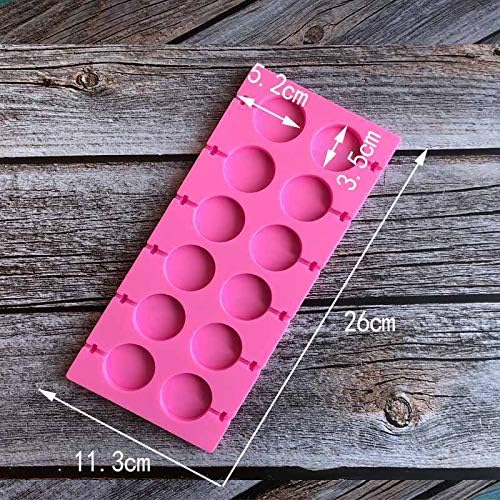 AKINGSHOP Silicone Cake Pop Mold Set with 60Pcs Sticks Bags and Twist Ties - Great for Lollipops Hard Candy Cake Pops and Chocolates