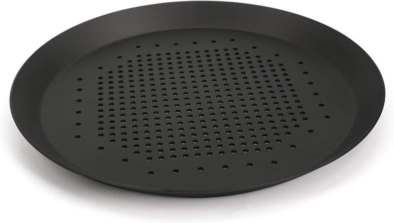Beasea 16 Inch Nonstick Perforated Pizza Pan with Holes - Aluminum Alloy Round Baking Tray for Home Kitchen Restaurant