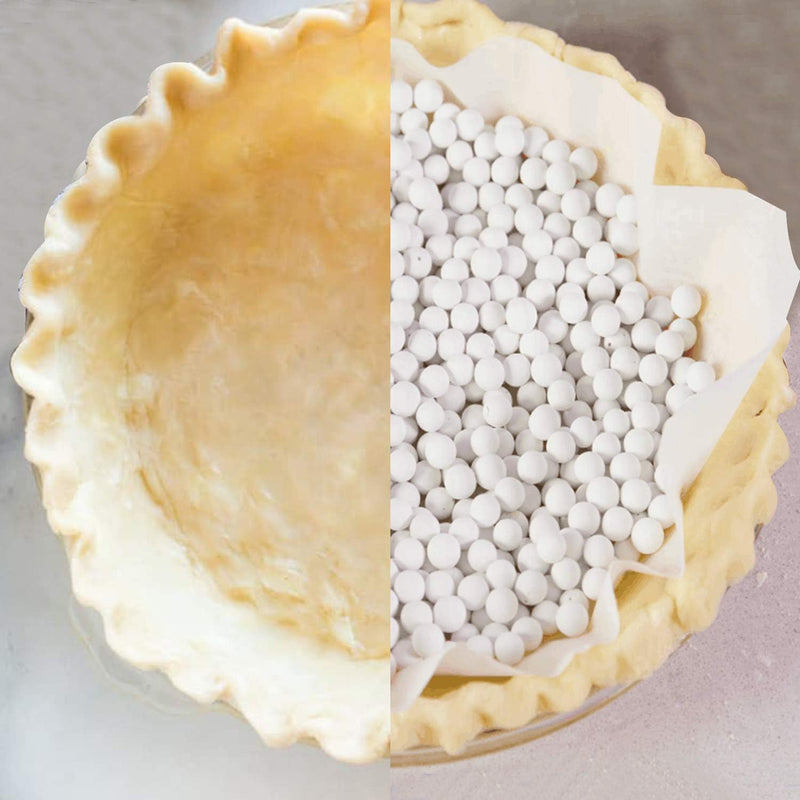 Baking Pie Weights - 132 LB Ceramic Beans with Container