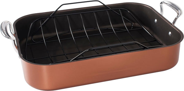 Nordic Ware Copper Turkey Roaster with Rack