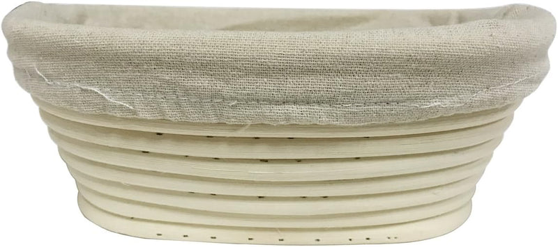 Handmade Banneton Bread Dough Proofing Basket with Linen Liner