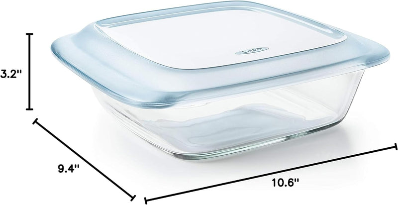 OXO Good Grips Glass 1.6 Qt Loaf Baking Dish with Lid