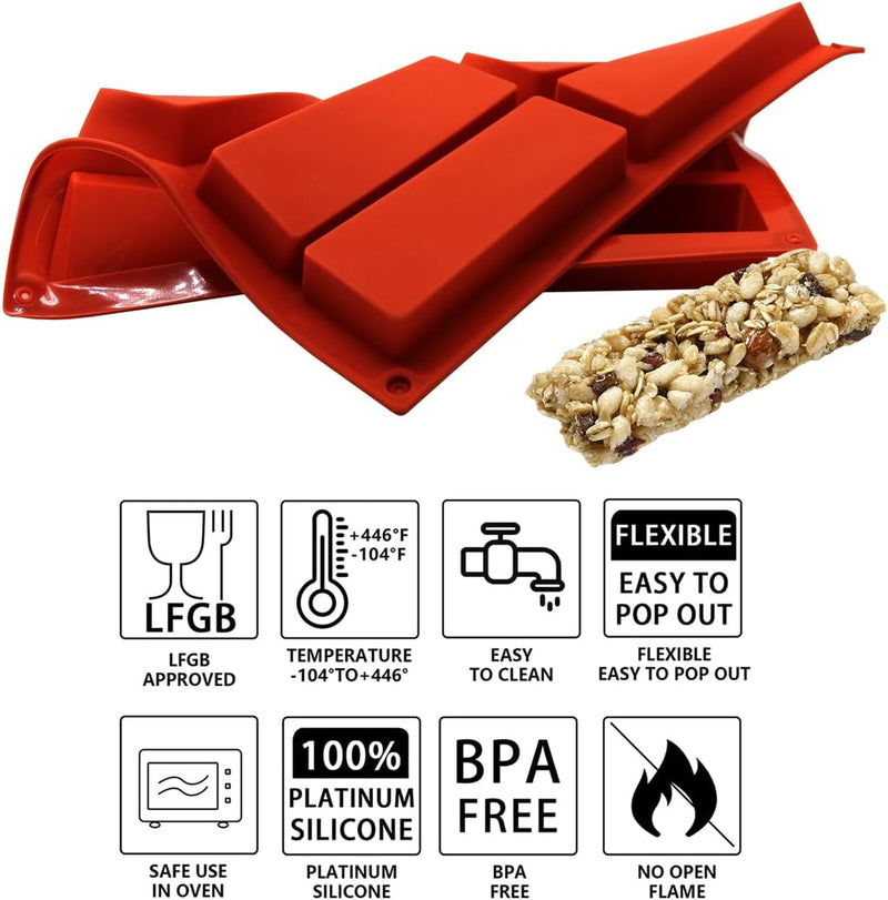 Silicone Granola Bar Mold - 2 Pack