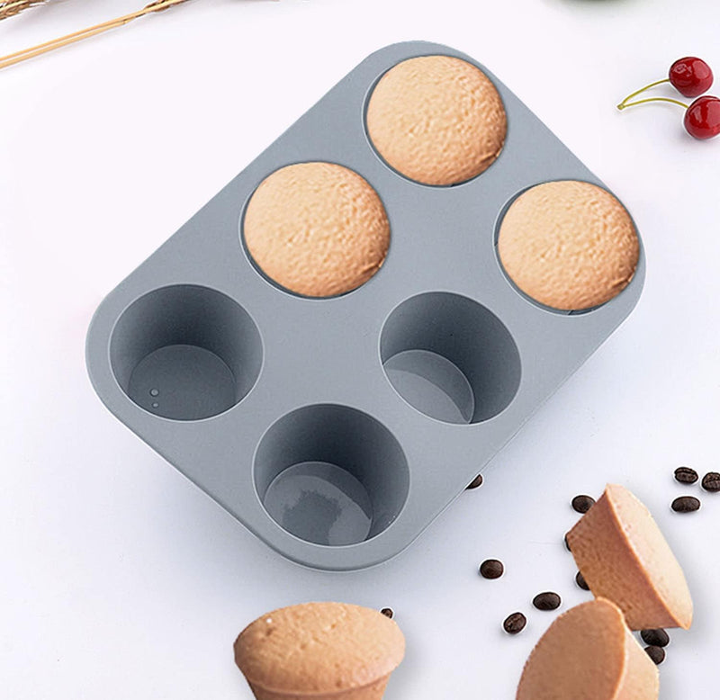 7-Piece Silicone Bakeware Set - RoundSquare Cake Pan Loaf Pan Muffin Pan - BPA Free