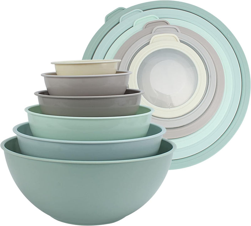 COOK WITH COLOR 12-Piece Nesting Mixing Bowls Set - Blue