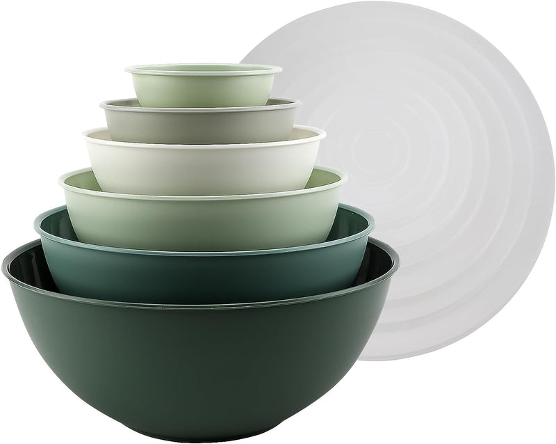 COOK WITH COLOR 12-Piece Nesting Mixing Bowls Set - Blue