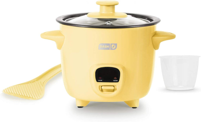 DASH Mini Rice Cooker Steamer - Nonstick Pot Keep Warm  Recipe Guide - Pink