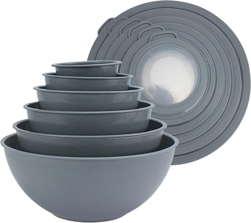 COOK WITH COLOR 12-Piece Nesting Mixing Bowls Set - Blue