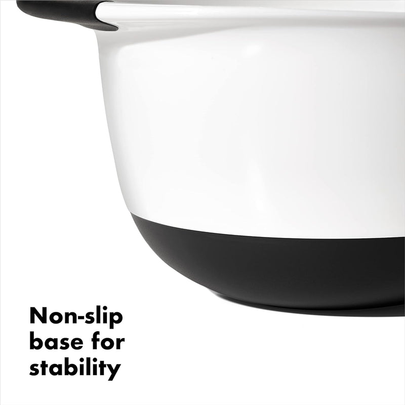 OXO Good Grips 5-Quart Mixing Bowl in WhiteBlack