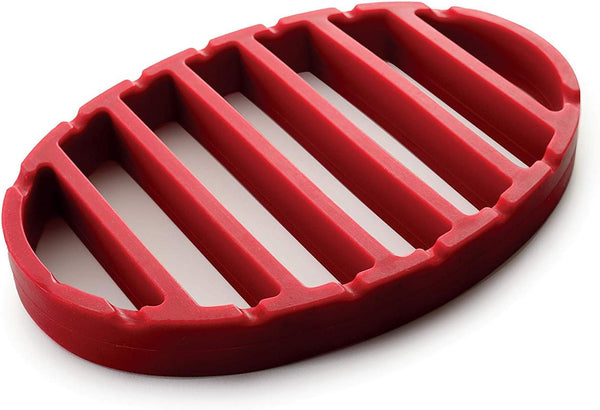 Silicone Roast Rack - Red 9x6 Oval Shape Norpro 405