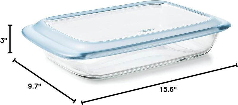 OXO Good Grips Glass 1.6 Qt Loaf Baking Dish with Lid