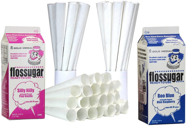 Eco Craft Stix Floss Sugar 2 Pack with Cones - Cotton Candy Set