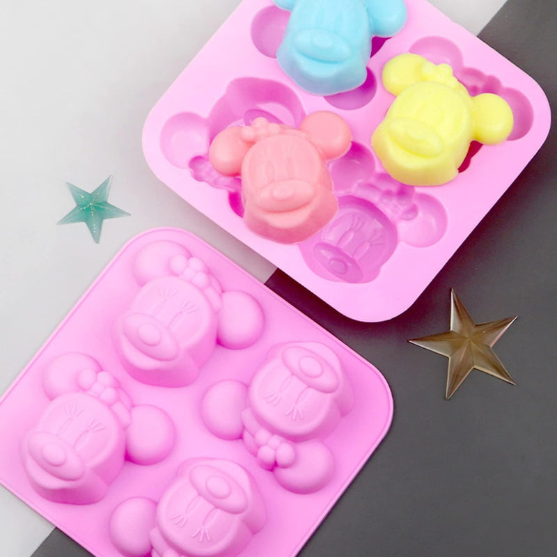 Pikachu 4-in-1 Silicone Mold for Baking and DIY Mousse Cake and Ice Icing
