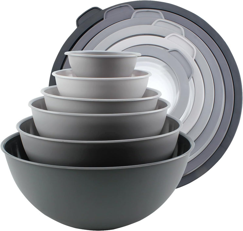 COOK WITH COLOR 12-Piece Nesting Mixing Bowls Set - Blue