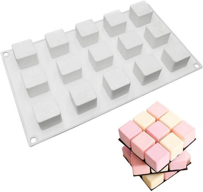 AFINSEA 3D Silicone Baking Molds for Cakes - 8-Cavity