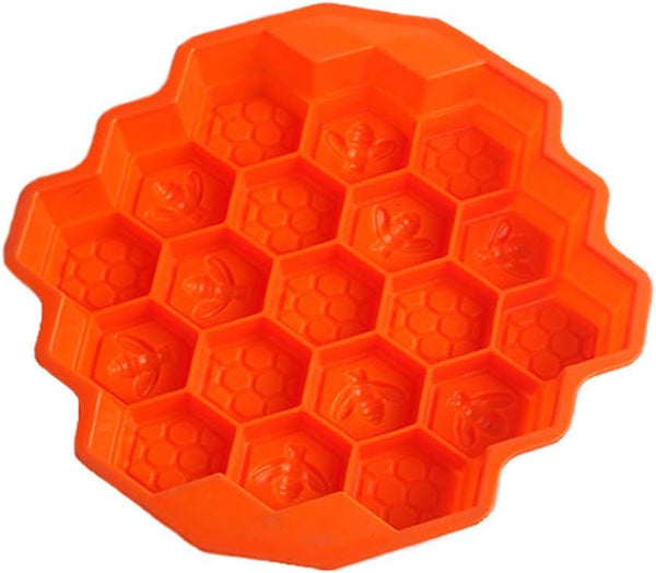 19-Hole Silicone Mold - Orange for Soap Cake  Party