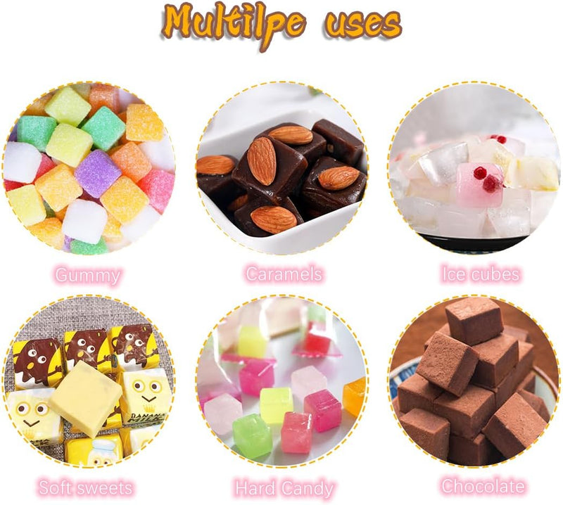 Silicone Candy Molds - 252 Cavity for Hard Candy Gummy Caramels Chocolate Ganache Ice Cubes