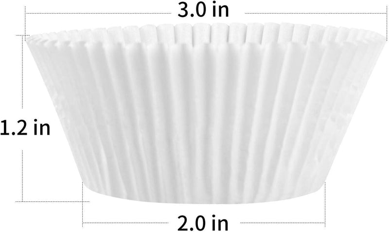 Caperci Standard Cupcake Liners - 500 Count No Smell Food Grade  Grease-Proof Baking Cups