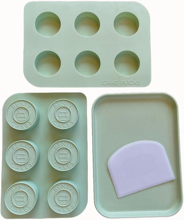 BPA-Free Silicone CakePuck Mold Set for Chocolate Covered Desserts by Benty Cakes