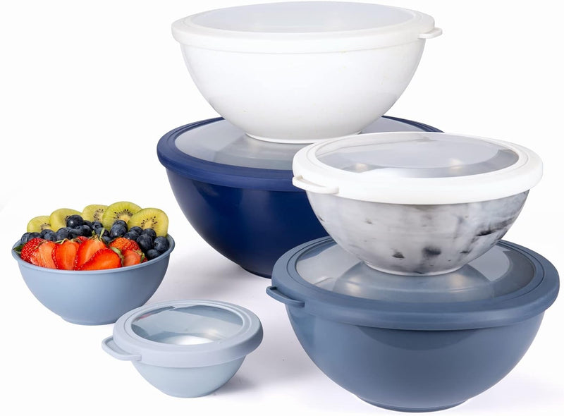 COOK WITH COLOR 12-Piece Nesting Mixing Bowls Set - Blue