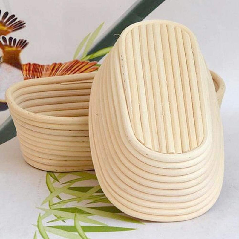 Premium Banneton Basket Set of 2 for Bread Making with Liner