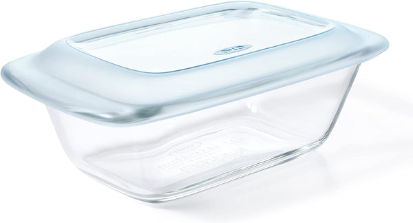 OXO Good Grips Glass 1.6 Qt Loaf Baking Dish with Lid