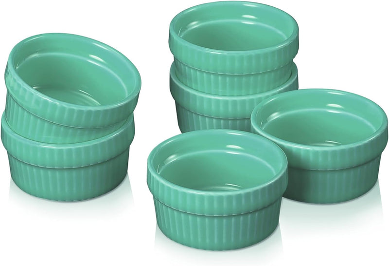 Mini Porcelain Ramekin Set - Perfect for Dipping Sauce Desserts or Charcuterie - Microwave  Oven Safe - Set of 6