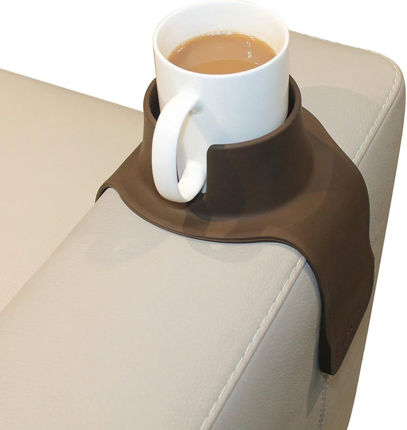 CouchCoaster - Armrest Cup Holder - Weighted Anti-Slip Black