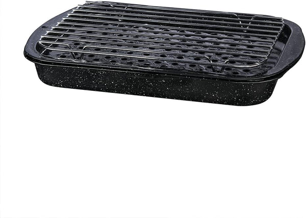 Granite Ware Enamel Multiuse Set - Black Speckled 3-Piece