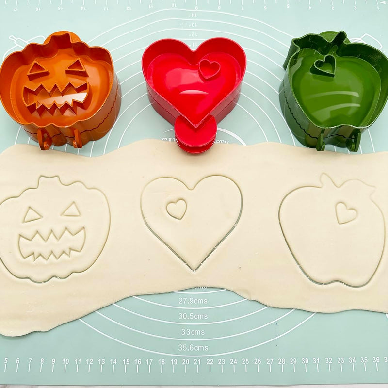 Pocket Pie Molds Hand Pie Molds - Apple Pumpkin and Acorn Shapes