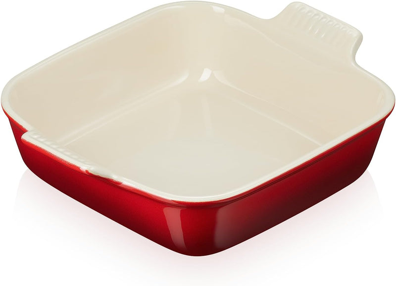 Le Creuset Stoneware Heritage Square Dish - 3 qt 9 - Cerise