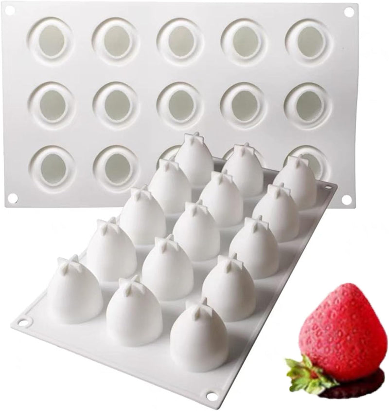 AFINSEA 3D Silicone Baking Molds for Cakes - 8-Cavity