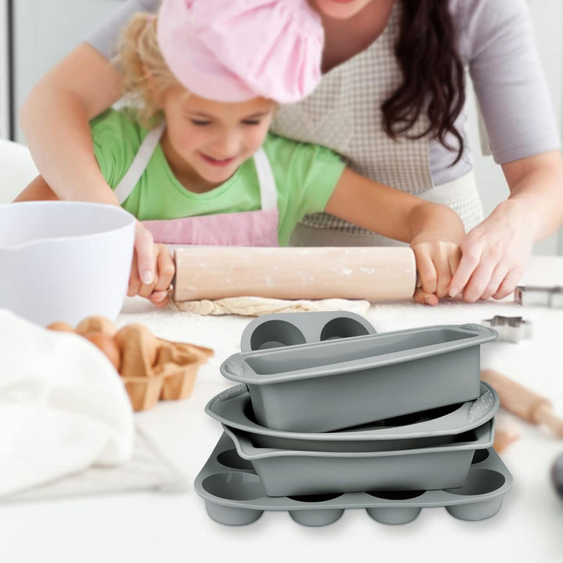 7in1 Nonstick Silicone Baking Set - Oven Bakeware Kit