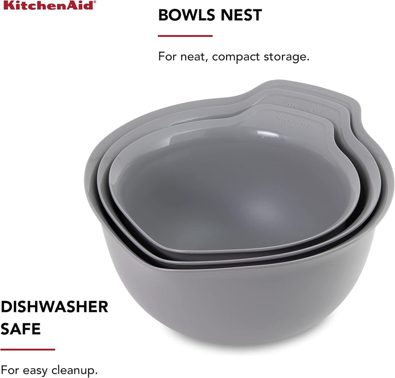 KitchenAid Mixing Bowls Set of 3 Empire Red 2 Quarts