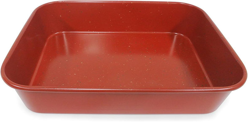 CasaWare NonStick Ceramic Lasagna and Roaster Pan 13 x 10 x 3 inches Silver Granite