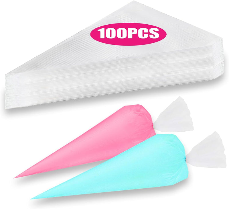 100pcs Disposable Piping Bags 12 Inch - Anti-Burst Non-Slip Pastry Bags for CakeCookie Decorating