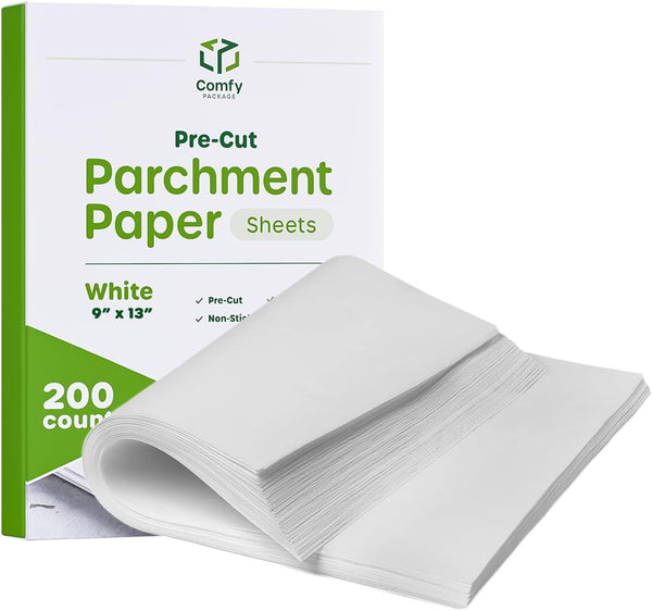 Non-Stick White Baking Parchment Paper Roll - 15 x 200 ft 250 SqFt - for Baking  Cooking