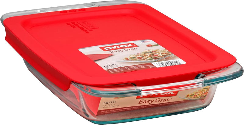 Pyrex Easy Grab 4-PC Extra Large Baking Set with Lids and Handles