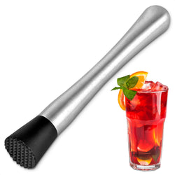 Kitchen Bar Muddler for Cocktails - Stainless Steel Bar Old Fashioned Muddler for Lemonade Fruit Cocktail Drink Muddler Home Bar Accessories - Mini Bar Home Kitchen Muddlers Cocktail Bar Accessories