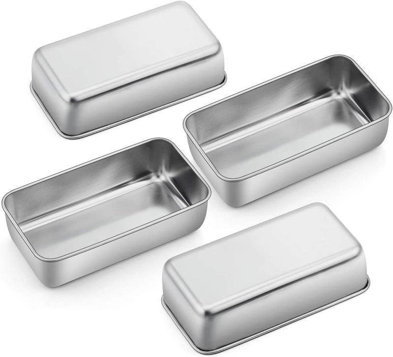 Stainless Steel Loaf Pan Set - 2 Pans for Baking Bread  Meatloaf