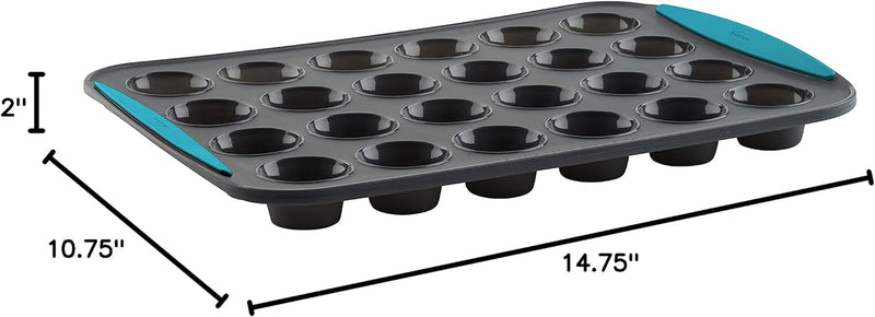 Trudeau Mini Muffin Pan - 24 Cup GreyMint