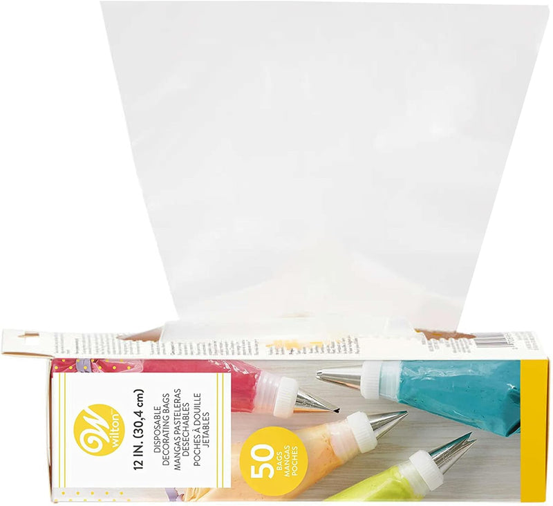 100-Pack Disposable Cake Decorating Bags for Cookies Cakes and Cupcakes