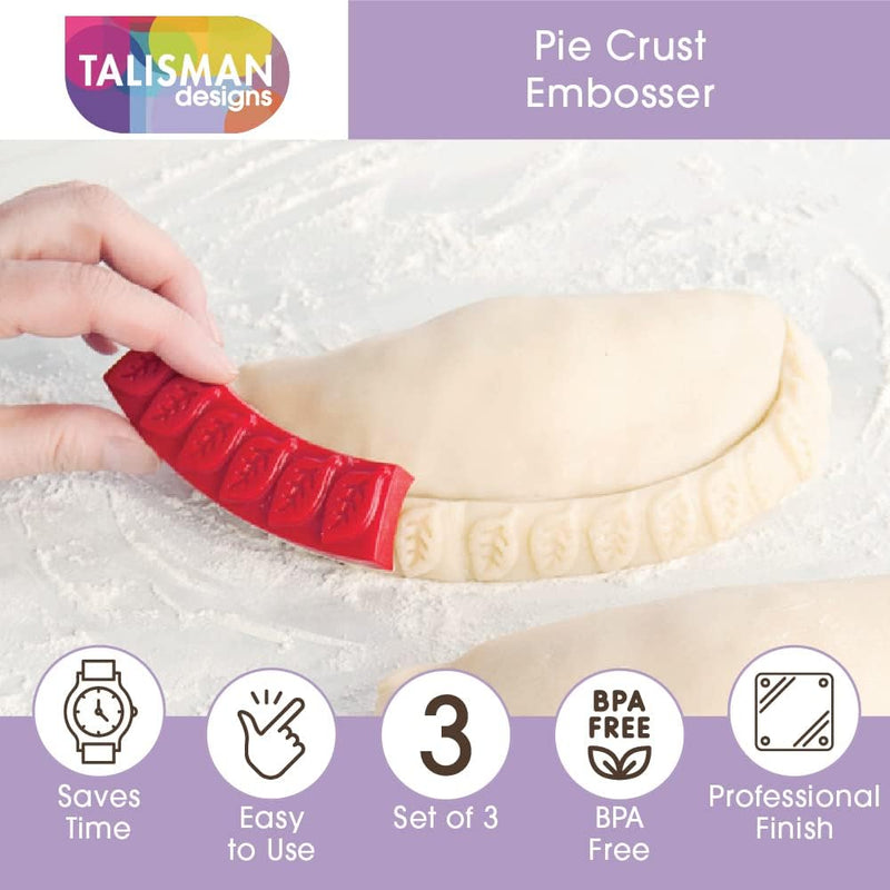 Talisman Designs Baking Pie Crust Shield Protector Cover for Edges of Pie - 8-inch to 11.5-inch Adjustable Silicone Baking Accessory for Making the Perfect Pie | Set of 1